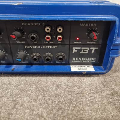 FBT Renegade Powered Mixer 160r 5 Channels Powered Mixer - 5 Channels, Compact Design - Good image 6