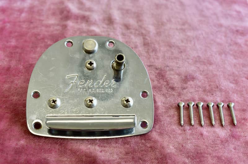 Vintage Pre-CBS 1963 Fender Jazzmaster Tailpiece Tremolo Unit, Jaguar Vibrato image 1