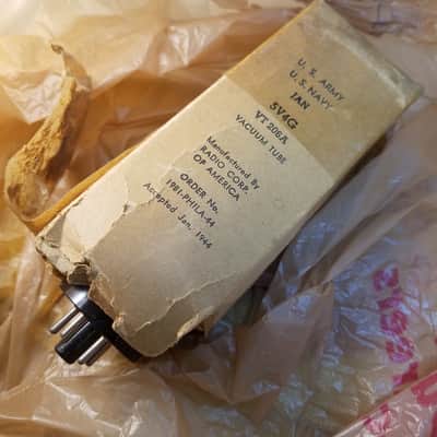 RCA 1 (ONE) JAN-CRC-5V4G military premium Rectifier Vintage Vacuum Tube AT1000 tested 1936 - 1960 image 2