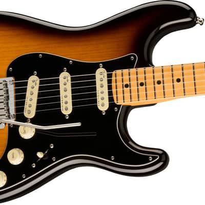 Fender American Ultra Luxe Stratocaster Maple Fingerboard, 2-Color Sunburst w/ Deluxe Hardshell Case image 3