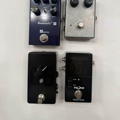 DemonFx 66, R3, FZone PT-01 Tuner, Distortion Guitar Effect Pedal Lot Of 4