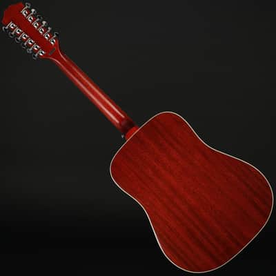 Epiphone Inspired by Gibson Hummingbird 12-String Electro Acoustic in Aged Cherry Burst Gloss #25072306216 image 4