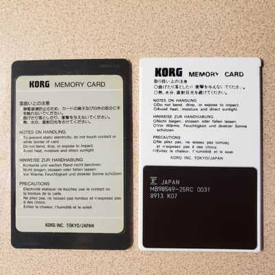 Korg M1 MPC-03 and MSC-03 DRUMS 1 Set Program Cards image 3