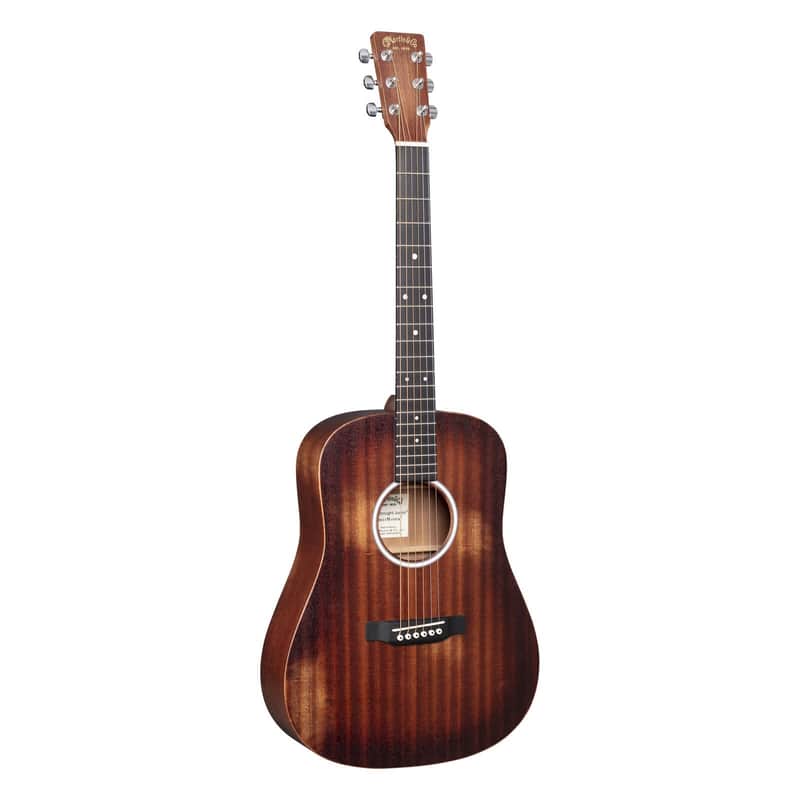 Martin DJr-10E StreetMaster Dreadnought Jr. Acoustic-Electric Guitar, All Sapele, w/Gigbag image 1