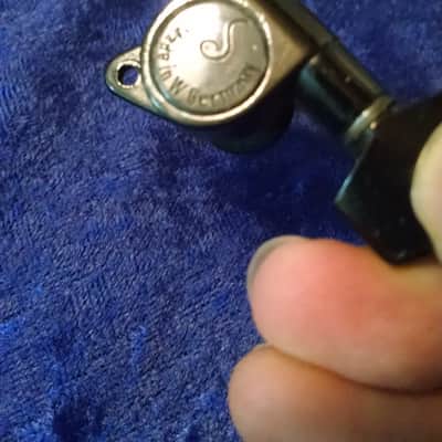 1980s Schaller Tuners Black 6 in line (made in W germany) image 2
