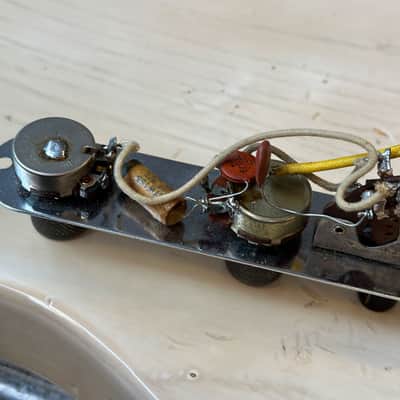 Fender 1959 Esquire Loaded Control Plate w/ Wiring Harness, Pots and Switch image 4