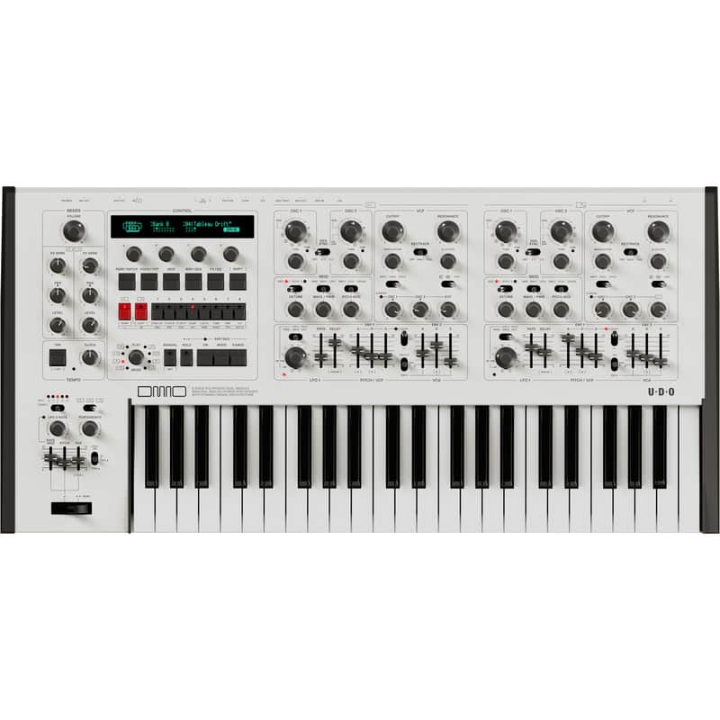UDO Audio DMNO 8 Voice Analog Hybrid Synthesizer - White image 1