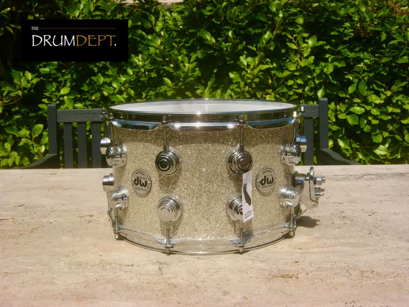 ✮ IMMACULATE, UNPLAYED ✮ DW COLLECTORS SERIES * VLT * 14 x 8 DEEP ✮100% Maple SNARE ✮ BROKEN GLASS ✮ True Hoops ✮FAT SOUND ! image 1