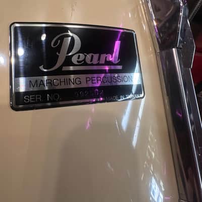 Pearl Marching Percussion 13.5x12 Marching Snare Drum White w/ Sling - Made in Taiwan image 11