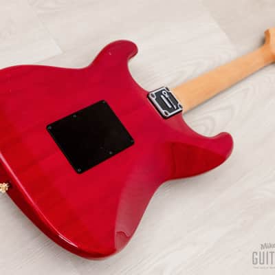 1991 Charvel by Jackson CST-060-SSH Superstrat S-Style See-Through Red w/ Case, Japan image 13