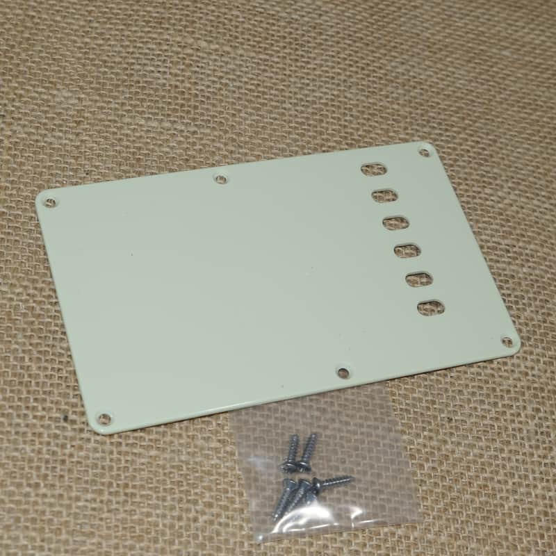 Back Plate Cream, Genuine 2010 American Fender Standard Stratocaster - Same Day Shipping #DK06 image 1