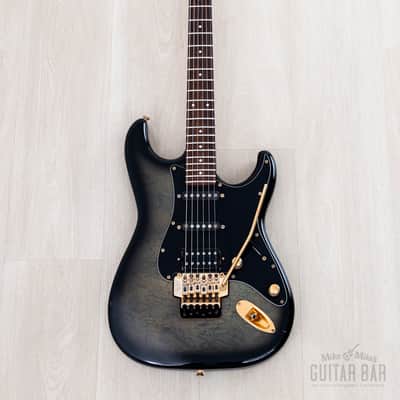 1990 Fender Pro Feel Stratocaster STR-680 SSH Blueberry Sunburst w/ Floyd Rose, Japan MIJ Fujigen image 2