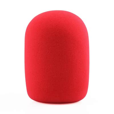 Re20 Pop Filter For Electro-Voice Re20 / Re27/ Re320 Microphone, Red Ws-Pl2 Windscreen Replacment For Ev Re-20 / Re-27 / Re-320 Mic Foam Cover Asseccories