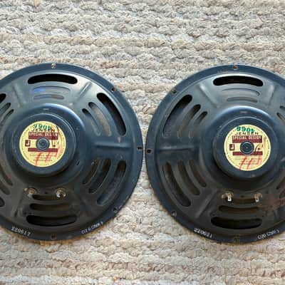 Pair of Jensen C12Q Vintage Ceramic 12" 40-Watt 8ohm Guitar Speakers image 1