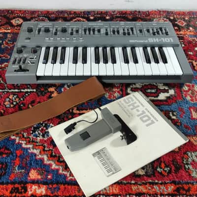 Roland SH-101 32-Key Monophonic Synthesizer 1982 - 1986 - Gray (Serviced / Warranty / Modgrip / Bag)