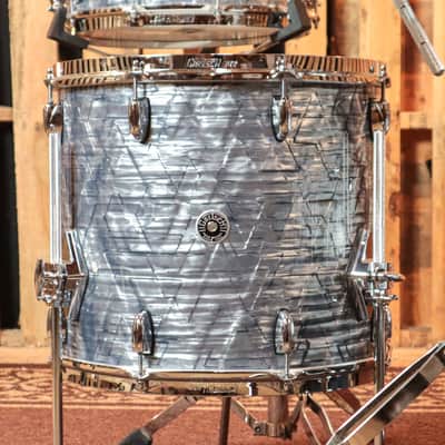 Gretsch Brooklyn Sky Blue Pearl Nitron Drum Set - 18x22,7x10,8x12,14x16,5.5x14 image 6