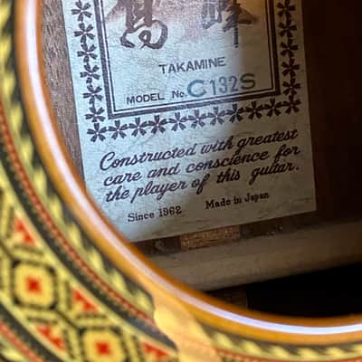 1987 Takamine C132S Classical guitar image 16