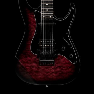 Kramer Volante Quilt HSFR (2024) - Magenta Burst #26165 with Original Gig Bag image 1