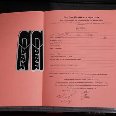 Carr Bel-Ray Red Point-to-point handmade boutique guitar amplifier Bild 20