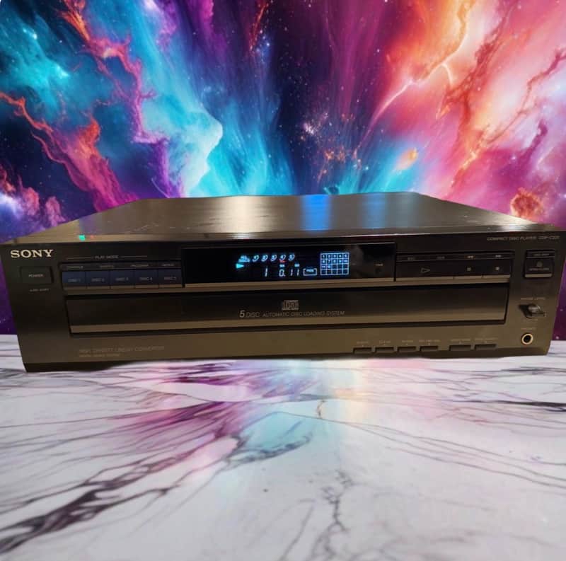 Sony CDP-C225 5 Disc CD Player Changer Carousel Serviced Works Smooth ✅