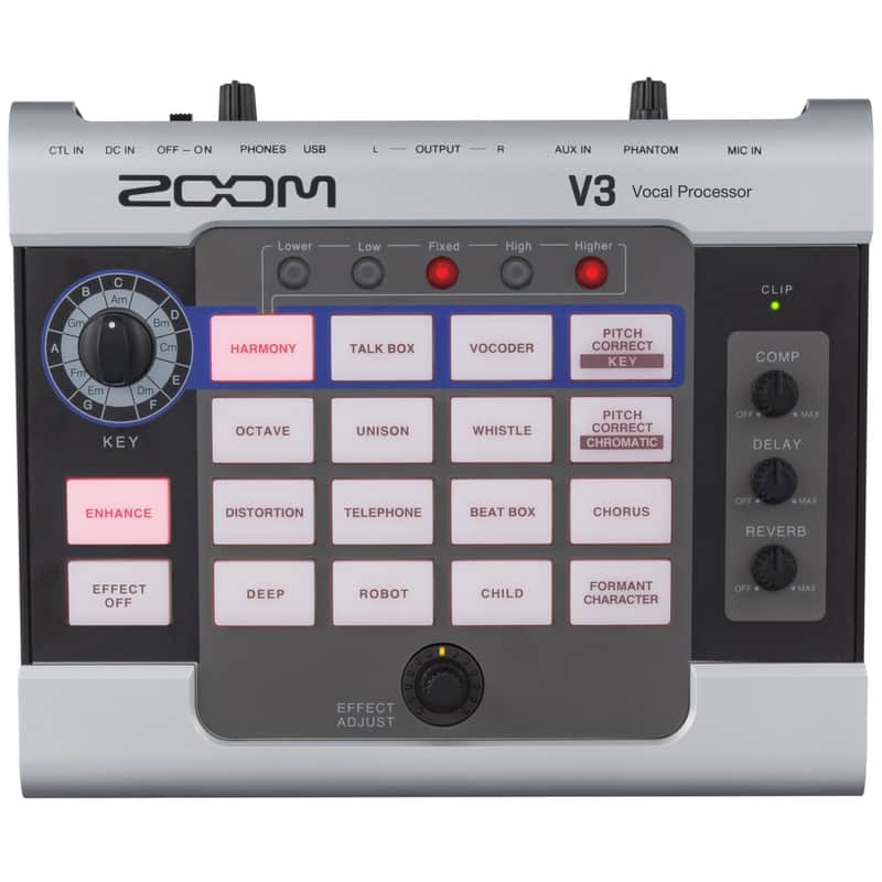 Zoom V3 Multi-Effects Vocal Processor image 1