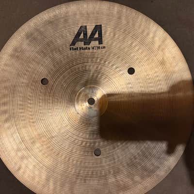 Sabian 14" AA Flat Hi-Hat Cymbals (Pair 2445g) image 9
