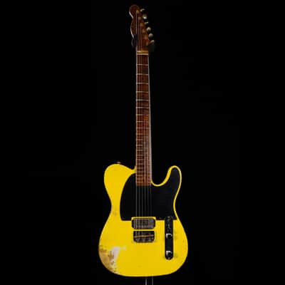 Fender Custom Shop '59 Esquire Heavy Relic Electric Guitar - Graffiti Yellow image 3