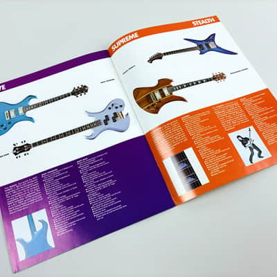 B.C. Rich Guitar Catalog. Warlock, Bich, Mockingbird, Eagle, Wave, Supreme, and Stealth. 1983 image 4