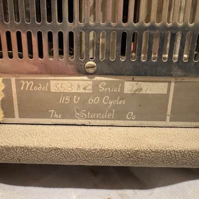 Vintage 1960s Standel Artist Bass Amplifier Head – Model 553B (Rare Tube/Transistor Hybrid) image 4