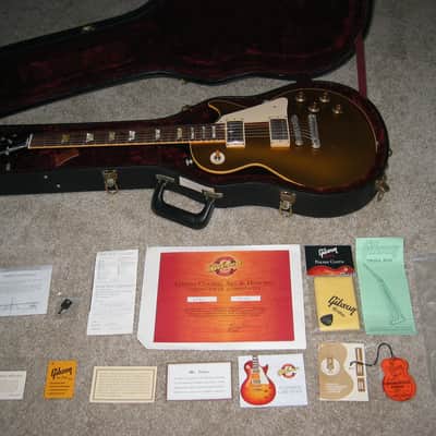 Gibson Custom Shop Historic Collection '57 Les Paul Goldtop Reissue 2003 Darkback 🏅 Antique Gold image 16