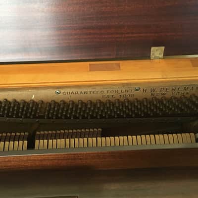 H. W. Perlman Spinet Upright Piano 1951-1954 Honey Brown Bild 5