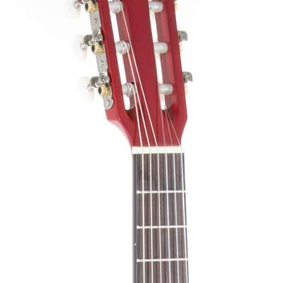 GEWA Basic Classical Guitar 1/2 Transparent Red (PS510123) image 6