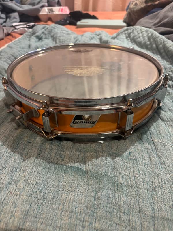 Ludwig Rocker Elite Piccolo Snare Drum - 3 inches x 13 inches, Natural Maple FinisH 1980s - Natural maple finish image 1