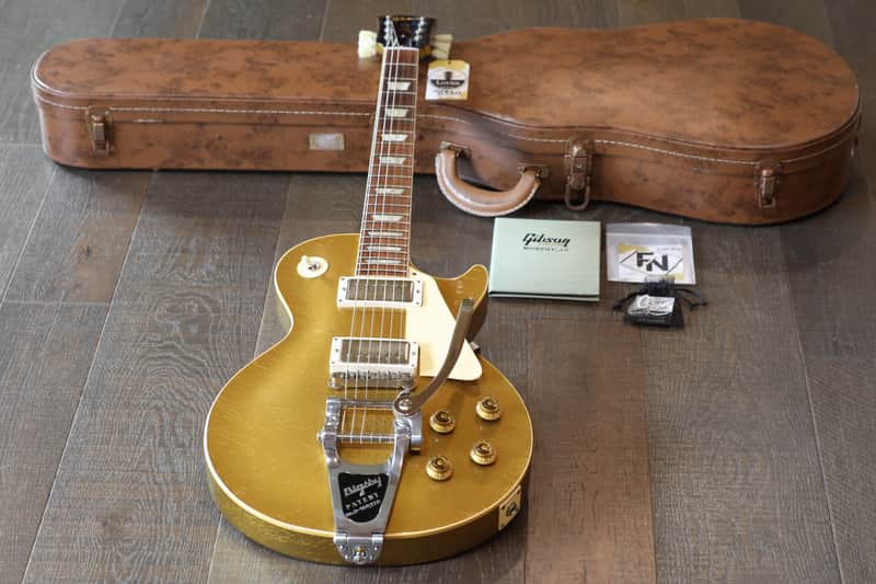 Unplayed! 2022 Gibson Custom Shop 70th Anniversary 1957 Les Paul Standard Murphy Lab All Gold + COA OHSC image 1