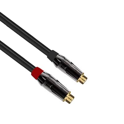 1/4" (6.35Mm) Ts Male Mono To Dual Rca Female Extension Mono Splitter Y Cable image 4