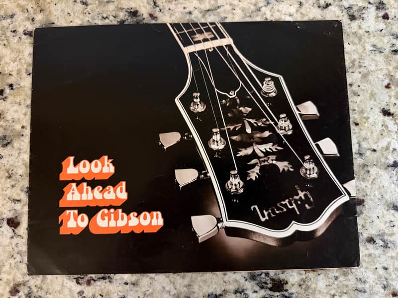 Gibson Look Ahead To Gibson Brochure 70s Howard Roberts gospel L6-S Les Paul signature Guitar & Bass image 1
