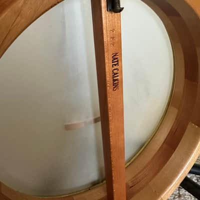 Nate Calkins 11” Open Back Banjo Cherry image 5