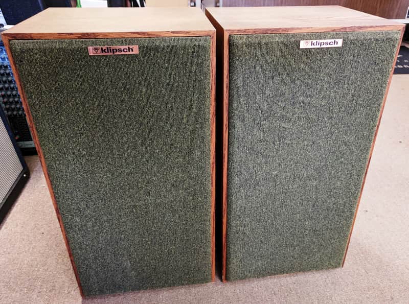 1990’s Klipsch KG3 Floorstanding Speakers, 10”, 8”, Horn, 65/325w, 8 Ohm, Oak image 1