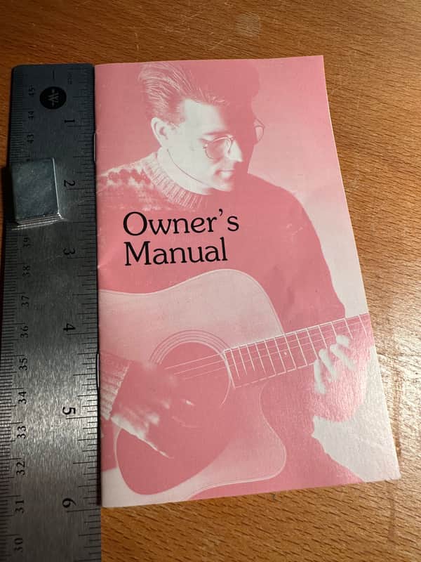 Vintage 1991 Takamine Acoustic Guitar Owner's Manual image 1