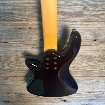 Used Schecter Stiletto Extreme 5 Bass Guitar - Black Cherry w/Bag image 8