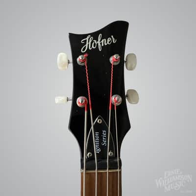 Hofner Ignition PRO Violin Bass, Trans Black, Teacup knobs image 7
