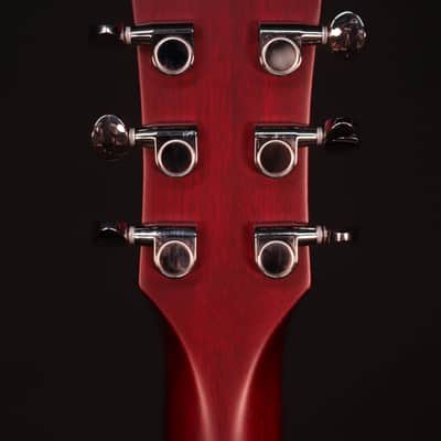 Yamaha CSF1M Parlor Size Acoustic Electric, Crimson Red Burst image 10