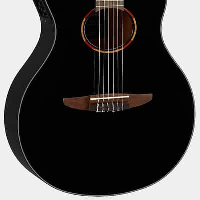 Yamaha NTX1 BL, Nylon String Acoustic Electric Classical Guitar - Black image 2
