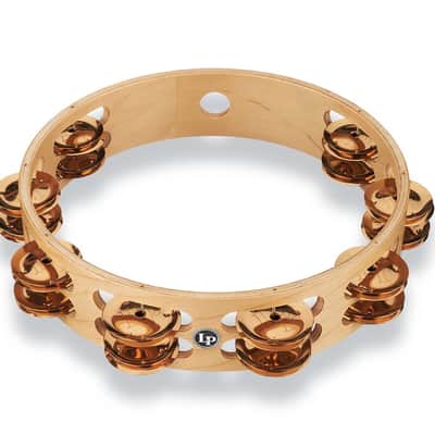 LP Pro 10 Inch Double Row Tambourine - Bronze image 1