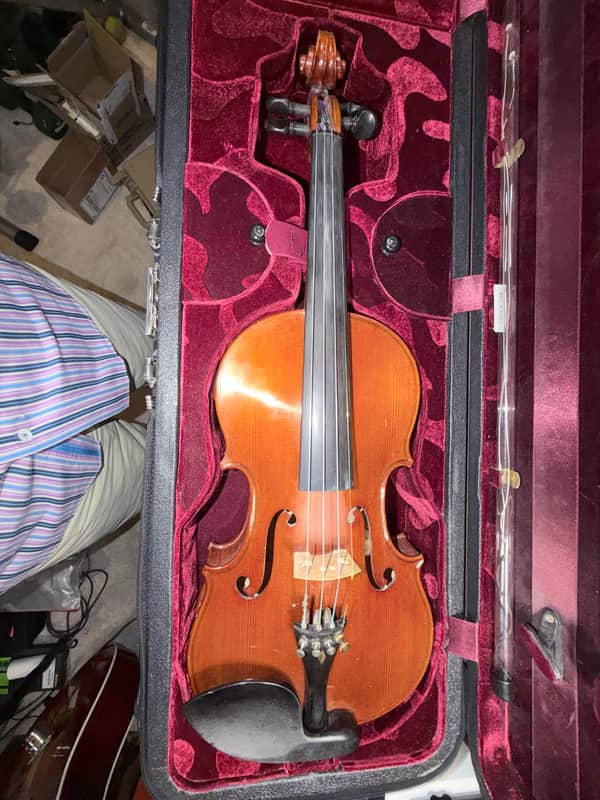 Immagine 1996 Erich Werner 4/4 Violin – Bubenreuth Germany 1996 Erich Werner 4/4 Violin – Bubenreuth Germany – Bow & Fitted Case 1996 - Warm Amber Varnish - 1