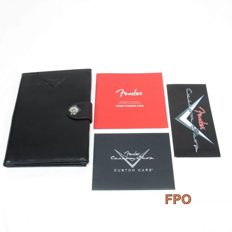 Fender Custom Shop Strat Guitar COA Manual Holder Wallet Accessory Case Candy image 1