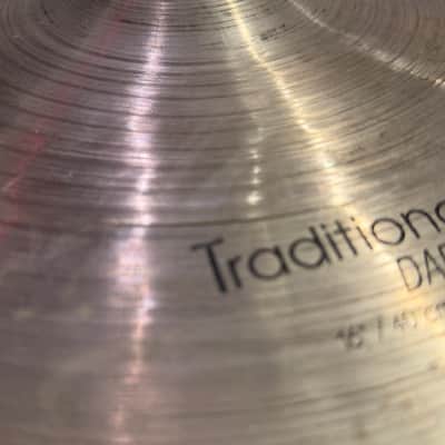 *Cracked* Istanbul  16" Traditional Series Dark Crash Cymbal *Cracked* image 4