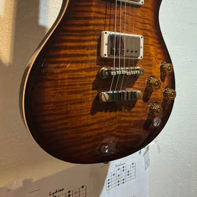 PRS Wood Library McCarty 594 2018 - Flame Maple Black Gold Burst image 1