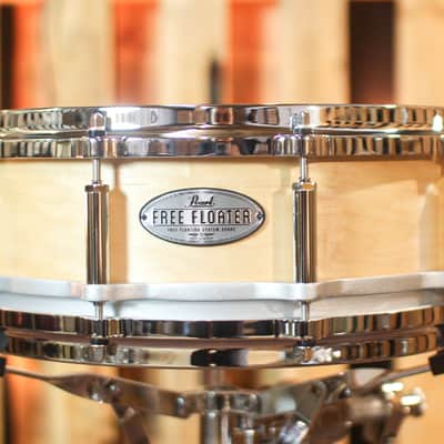 Pearl 14x5 Free Floating Maple Snare Drum image 1