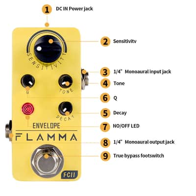 FLAMMA FC11 Envelop Auto Wah Pedal Free Fast Shipment,price include the import duty for US buyer image 2